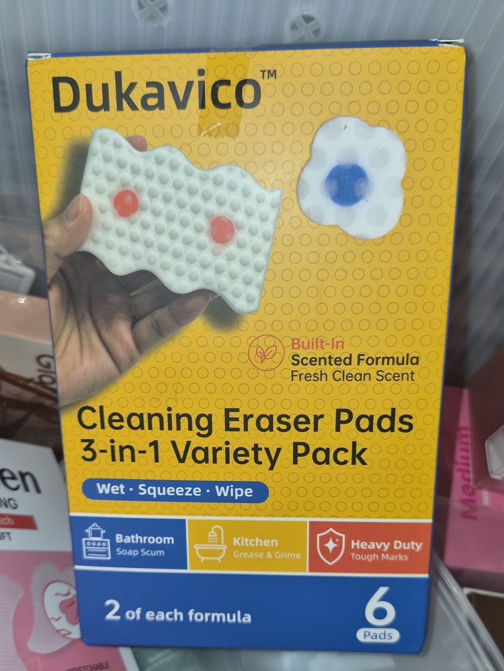 Cleaning Eraser Pads 3-in-1 Variety Pack – White